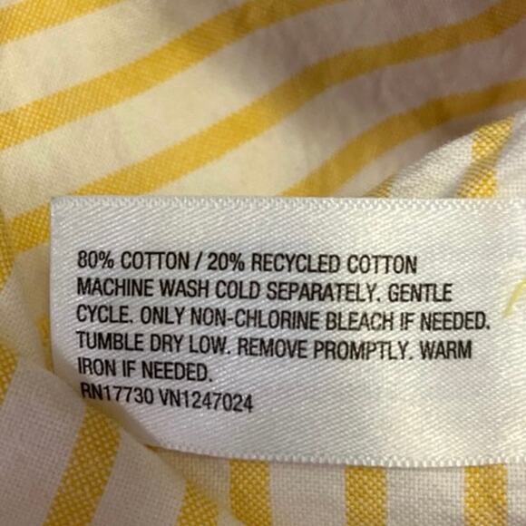 Rowing Blazers Blue Yellow Striped Colorblock Pocket Button Down Shirt Top Sz S - Picture 5 of 5